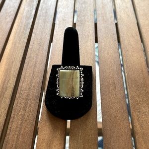 Bumblebee Jasper Genuine Ring 925